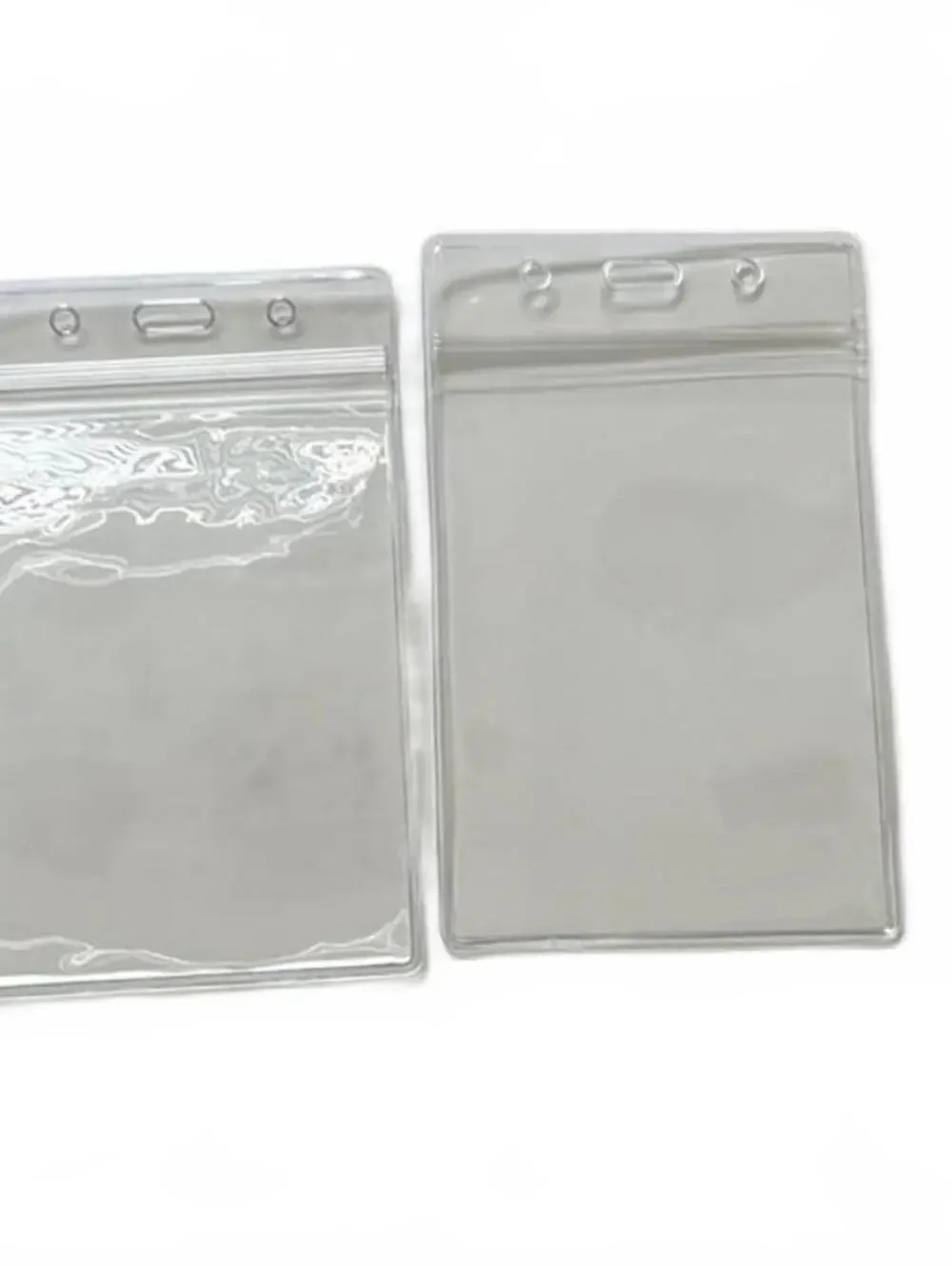 Clear Plastic Badge Holders 3 x 4 Inch Lot of 4